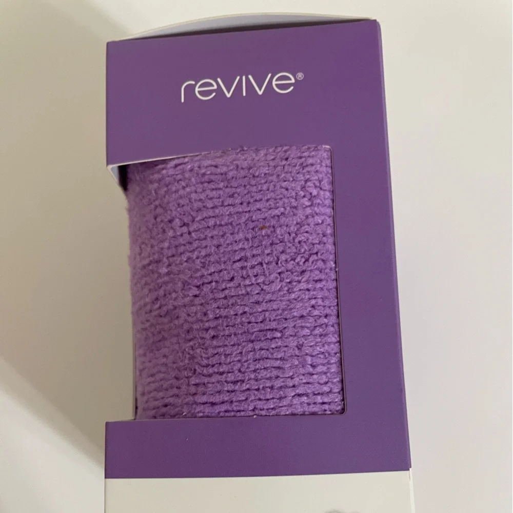 New REVIVE 2 Pack Purple Hair Turbans Reduce Blow Drying Time
